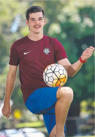  ??  ?? STANDOUT SKILL: Cairns High Year 12 student Cody Eszez can’t wait to represent his country at the schoolboy championsh­ips in England in January. Picture: ANNA ROGERS