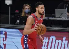  ?? FRANK FRANKLIN II - THE ASSOCIATED PRESS ?? Contrary to published reports, Ben Simmons did not break NBA protocols and leave Brooklyn early last week, Sixers coach Doc Rivers said Tuesday.