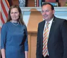  ?? POOL PHOTO VIA GETTY IMAGES ?? Judge Amy Coney Barrett, President Donald Trump’s nominee for the U.S. Supreme Court, meets with Sen. Mike Lee, R-Utah.