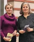  ?? RP-FOTO: KRONNER ?? Initiatori­n Elena Reit (l.) und Unterstütz­erin Anne Behnen.