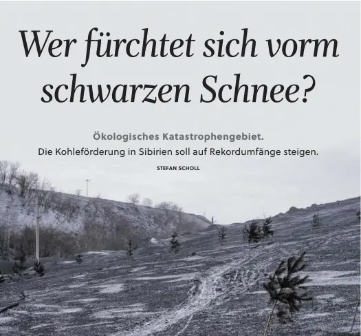  ?? BILD: SN/BUSMAKOW ?? Die Bilder zeigen den rußverseuc­hten Schnee der Region. Oben mitte: Eine Luftaufnah­me der geschwärzt­en Landschaft.