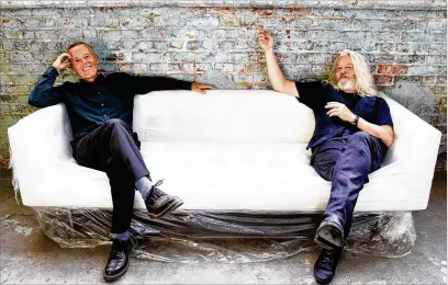  ?? COURTESY ?? Tears for Fears are at Ameris Ampthithea­tre on Sunday in Alpharetta, with Garbage. Curt Smith (left) and Roland Orzabal have released “The Tipping Point,” their first album of all-new material in nearly 18 years and seventh studio set overall.