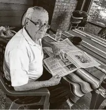  ?? Silvia Foster-frau / Staff ?? Guillermo Antonio Frau Rullán, or Abuelo, had a love for journalism. He stayed with family in Galesburg, Ill., for more than eight months after Hurricane Maria.