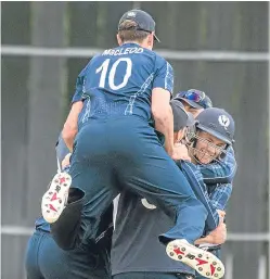  ?? Picture: Donald MacLeod. ?? Scotland celebrate a milestone win.