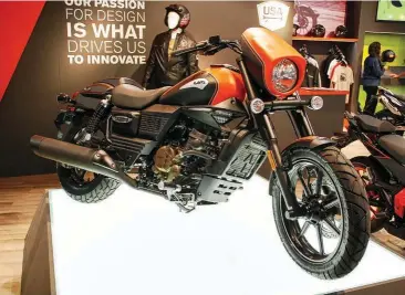  ??  ?? Reworked UM Renegade at its launch at the 2015 Milan EICMA