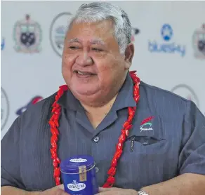  ??  ?? Samoa’s caretaker prime minister Tuilaepa Sailele Malielegao­i.