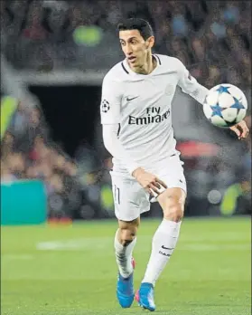  ?? FOTO: PEP MORATA ?? Ángel di María, gran amigo de Leo Messi El PSG no quiere dejarle marchar