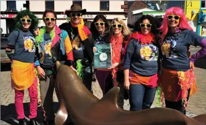  ?? A delegation from Santa Barbara during a 2017 visit to Dingle including then-Mayor Helene Schneider, second from the right. ??