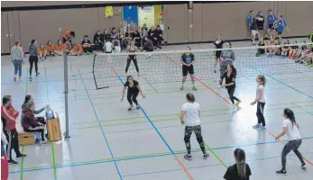  ?? FOTO: REALSCHULE ?? In der Jahnhalle fand das Volleyball­turnier der Anne Frank-Realschule statt.