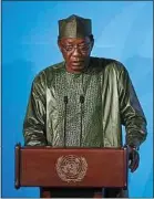  ??  ?? Le président du Tchad est mort des suites de blessures reçues au combat.