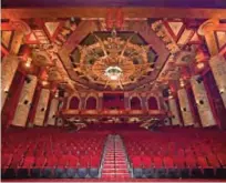  ??  ?? The artwork which began in 1928 by Chinese-born American actor Keye Luke remains decorating the ornate ceiling inside the TCL Chinese Theater in Hollywood, California, as seen, ahead of the 90th anniversar­y of one of Hollywood's most iconic landmarks....
