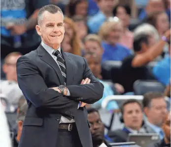  ?? KIM KLEMENT, USA TODAY SPORTS ?? “I have gotten a lot of enjoyment ... out of these last two years here,” Billy Donovan says.