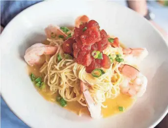  ?? AMERIGO ?? Shrimp Scampi at Amerigo, an Italian restaurant in East Memphis.