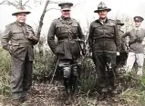  ??  ?? L to R: Lieutenant General Thomas Blamey, GOC Anzac Corps; General Henry Wilson, Commander Force W and Major General Bernard Freyberg, GOC 2nd New Zealand Division, Greece April 1941