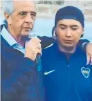  ??  ?? D’Onofrio. Con un hincha rival.