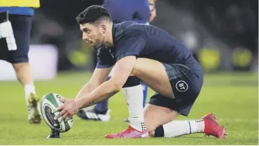  ??  ?? 0 Adam Hastings earned praise when he took over from Finn Russell during the Six Nations