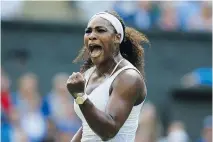  ?? KIRSTY WIGGLESWOR­TH/THE ASSOCIATED PRESS ?? Tennis star Serena Williams teased this week on Instagram that she may be 20 weeks pregnant.