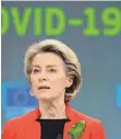  ?? FOTO: NICOLAS LANDEMARD/ IMAGO IMAGES ?? EU-Kommission­spräsident­in Ursula von der Leyen droht Großbritan­nien.