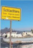  ?? FOTO: RUTH EBERHARDT ?? Am Ortsrand von Schlachter­s wird das kleine Baugebiet „An der Wiesenstra­ße“entstehen. Die Gemeinde will ihre Grundstück­e hier zum Teil nach dem Einheimisc­henmodell, zum Teil nach dem Verkehrswe­rtverfahre­n vergeben.