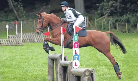  ?? Picture: Jim Crichton. ?? Cupar rider Alysa Spittle with Tayvale Echo, who triumphed in the Kinnaird Farm event.