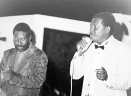  ?? ?? The Clarendoni­ans were part of the top vintage package for the 1992 Heineken Startime show at Oceana Hotel.