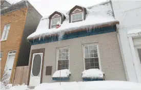  ?? FRANCIS VACHON LE DEVOIR ?? La maison natale d’Alys Robi, dans le quartier Saint-Sauveur, à Québec