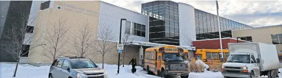  ?? GAVIN YOUNG ?? Centennial High School in southeast Calgary is running at 122 per cent capacity, a significan­t margin above the 85 per cent the province deems acceptable.