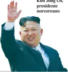  ??  ?? Kim Jong Un, presidente norcoreano