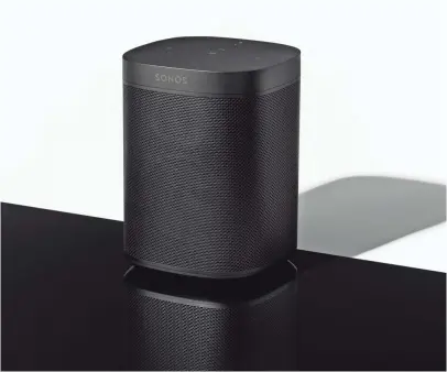  ?? SONOS ?? Sonos worked with Amazon on incorporat­ing the AI assistant Alexa into the speaker, and its six microphone­s constantly listen for your queries.