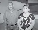  ??  ?? Señora Ubalda González Flores y Ricardo Ávila Santiago. Mirna Hernández