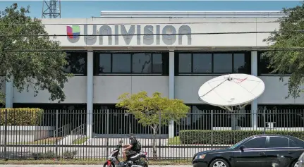  ?? JOE RAEDLE/AFP ?? Las instalacio­nes de la cadena Univision en la ciudad de Miami, Florida