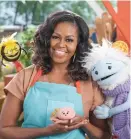  ??  ?? Michelle Obama in “Waffles + Mochi”