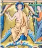  ??  ?? Christ in heaven displays his bodily wounds: 13th century