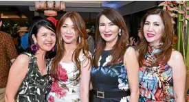  ??  ?? Mia Borromeo, Ruby Chua, Aida Cobangkiat, Sunny Vergara