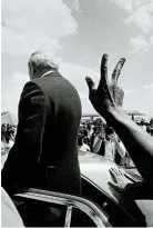  ?? ?? FW De Klerk campaigns during the elections, Soweto, 1994.