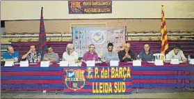  ??  ?? La junta directiva actual de la Federació, durante la reunión celebrada en Puigverd