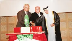  ??  ?? KUWAIT: Minister of Education Dr Bader Al-Essa and Lebanese Ambassador to Kuwait Dr Khodhr Helwe cut the ceremony’s cake. — Photos by Yasser Al-Zayyat