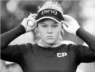  ?? CANADIAN PRESS FILE PHOTO ?? Brooke Henderson: “I tend to play better on tougher courses generally, which is always a good thing.”