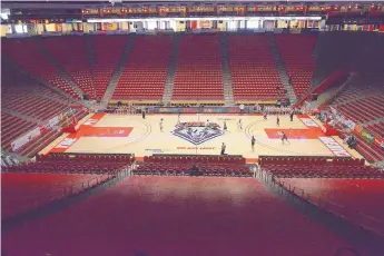  ?? JIM THOMPSON/JOURNAL ?? When the state basketball tournament resumed on March 12, but without fans because of the coronaviru­s public health crisis, it was a blow for UNM Athletics as well as the New Mexico Activities Associatio­n.