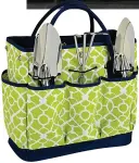  ??  ?? “Picnic at Ascot” gardening tote with tools, $47; Bed Bath & Beyond