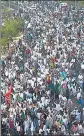  ?? AFP ?? Protesters gather in Dhaka, Bangladesh (left) and Lahore, Pakistan (top) against remarks by BJP’s former spokeswoma­n Nupur Sharma on the Prophet Mohammed.