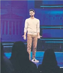  ?? BRYAN DERBALLA THE NEW YORK TIMES ?? Hasan Minhaj plans to cover news most late-night hosts ignore, and looks to defy Netflix’s spotty talk-show track record.