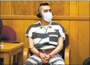  ?? Charlie Neibergall Associated Press ?? CRISTHIAN Bahena Rivera was sentenced to life in prison for the 2018 stabbing death of Mollie Tibbetts.