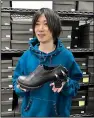  ?? (AP/Yuri Kageyama) ?? Japanese designer Ryosuke Matsui described his joy at seeing “Godzilla Minus One” director Takashi Yamazaki and his Shirogumi special-effects team walk the red carpet and win the visual effects Oscar, all while wearing his shoes.