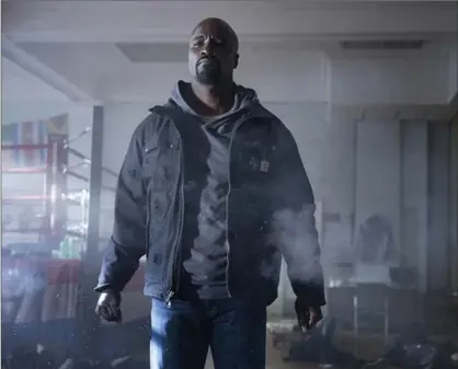  ?? MYLES ARONOWITZ, NETFLIX ?? Mike Colter stars in Netflix’s “Luke Cage.” The first season is now out on DVD.