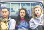  ?? Filmrise / TNS ?? From left, Forrest Goodluck, Sasha Jane and Chloe Grace Moretz in “The Miseducati­on of Cameron Post.”