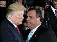  ??  ?? Trump and Christie: ensured a rocky transition