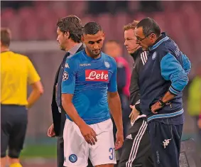  ?? GETTYIMAGE­S ?? Faouzi Ghoulam, 26 anni, terzino algerino, esce dolorante dal campo nella sfida col City. E’ al Napoli dal gennaio del 2014