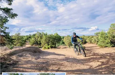  ??  ?? Mountain biking in the Four Corners towns of Farmington, Aztec, Bloomfield and Kirtland has exploded in popularity and drawing riders from across the region.