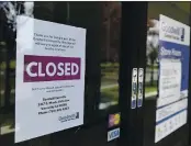  ??  ?? A sign posted on the front door of the Dixon location informs customers of the permanent closure and the location of the Vacaville Goodwill store.